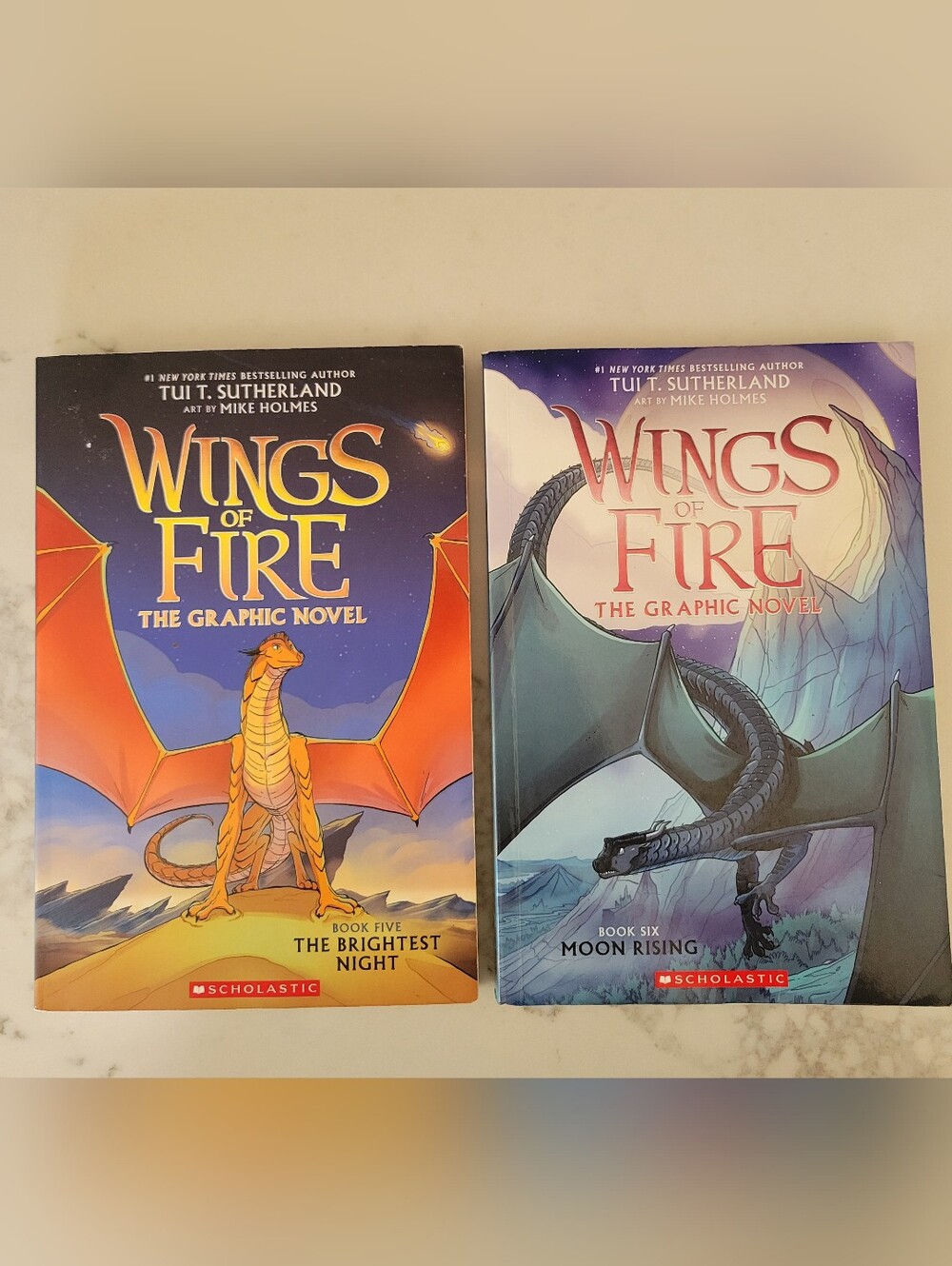 Lot Of 2 Wings of Fire Graphic Novels (Books 5 And 6)